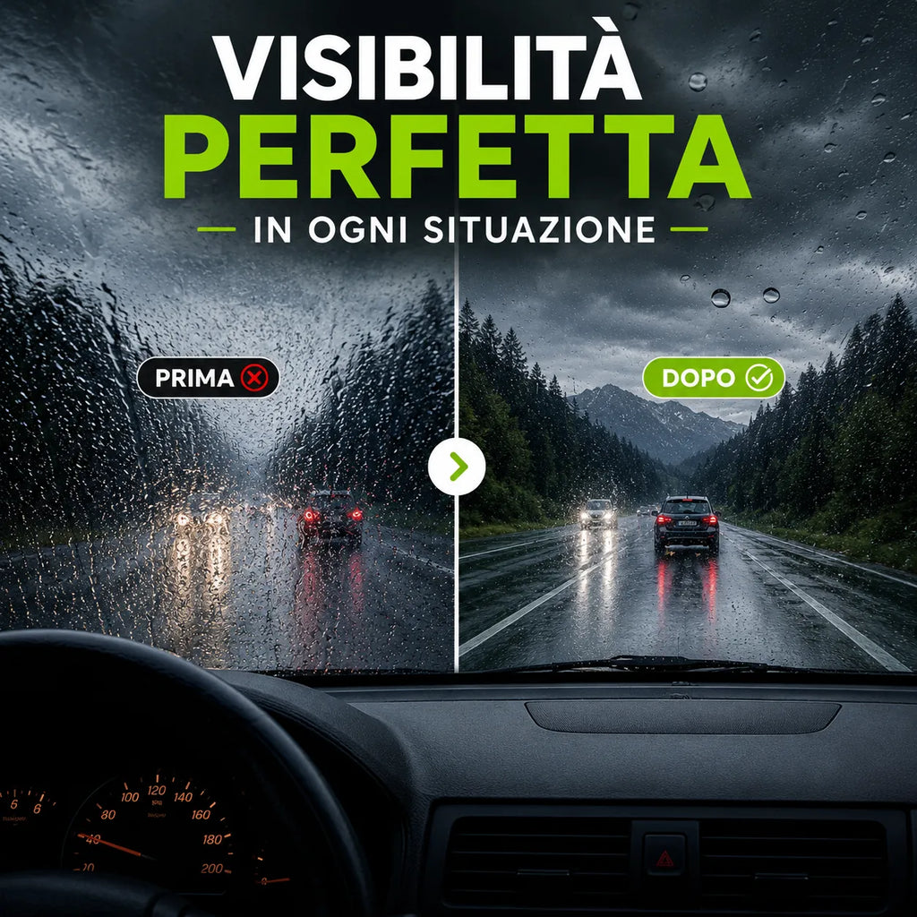ClearDrive - Protezione Idrorepellente per una Visibilità Perfetta