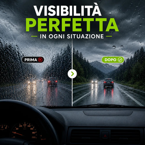 ClearDrive - Protezione Idrorepellente per una Visibilità Perfetta